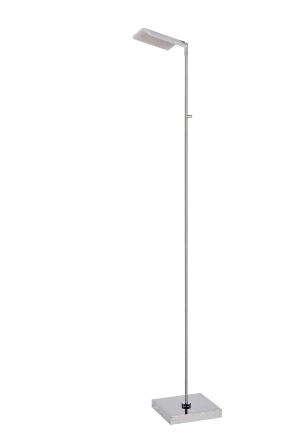 Lucide AARON - Floor reading lamp - LED Dim to warm - 1x12W 2700K/4000K - Chrome - off